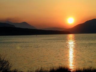 sunset over broadford bay